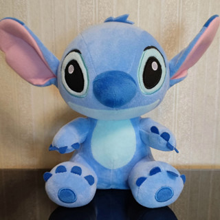 熱銷迪士尼卡通藍色粉色縫線毛絨公仔動漫玩具 Lilo And Stitch 毛絨玩具 Stich 毛絨玩具兒童聖誕禮物