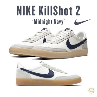 Killshot 2午夜海軍運動鞋白色奶油色復古藍色logo男女