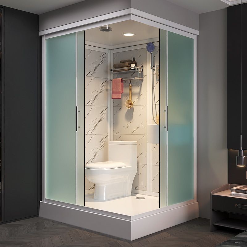 、JGa家用浴室一體式整體玻璃淋浴房衛生間浴房移門洗澡房沐浴暖風