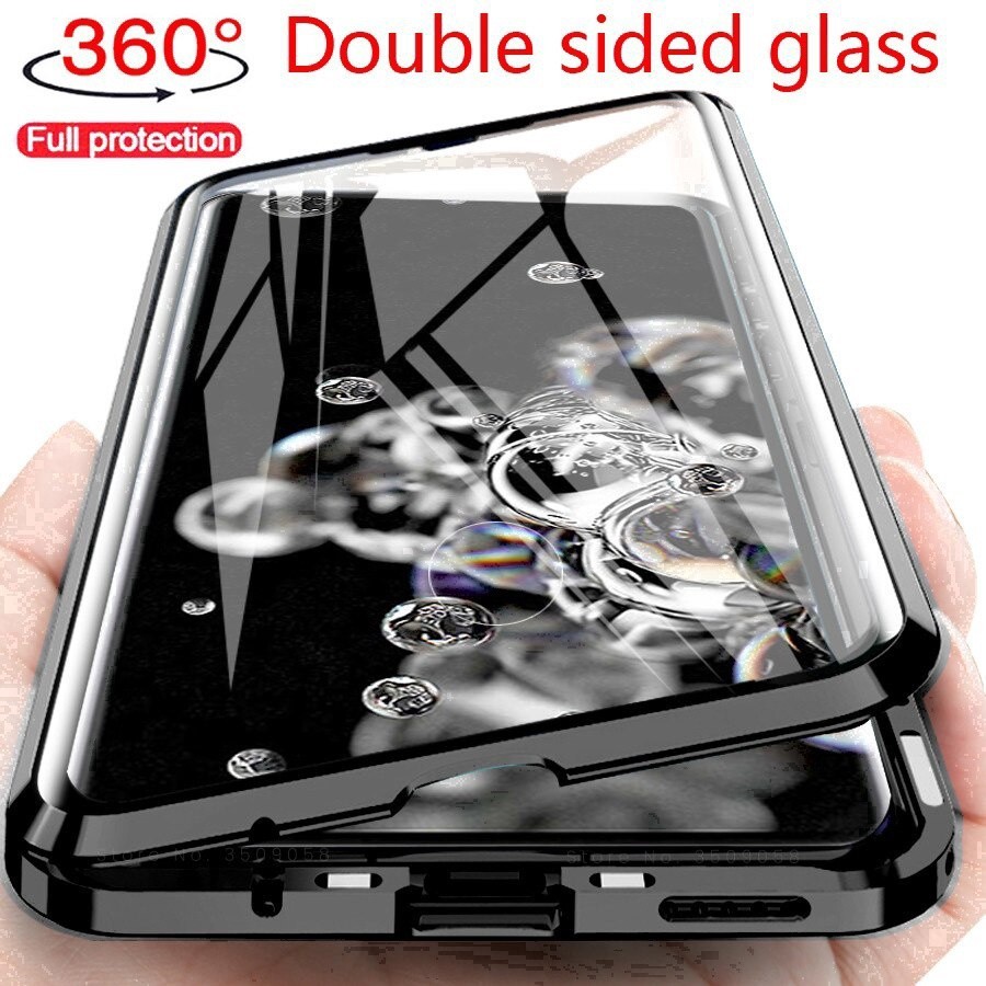【新潮】萬磁王 三星Note8/9/10/10Plus手機殼S20ultra磁吸雙面玻璃透明Samsung Note20