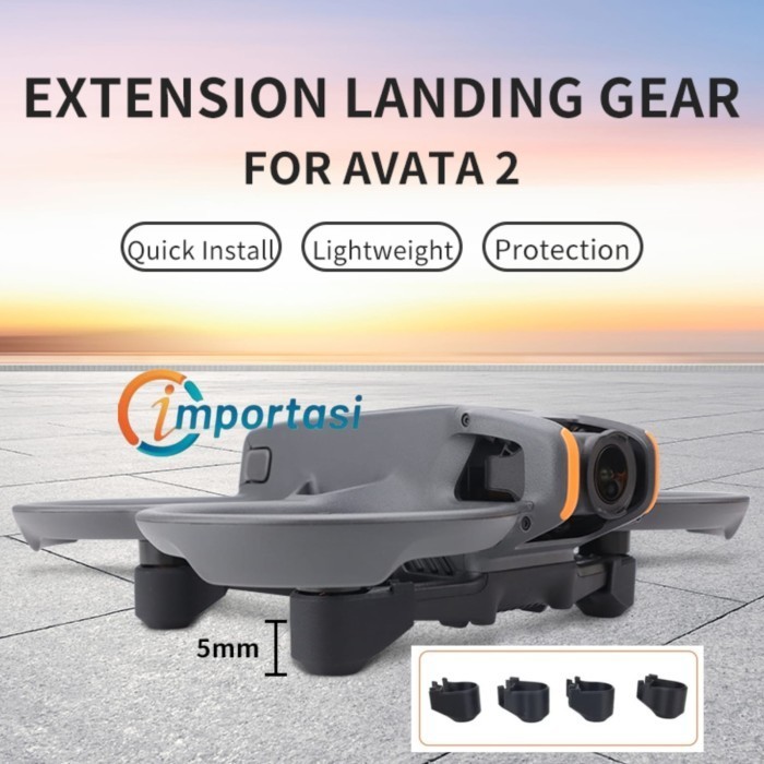 Dji AVATA 2 高度擴展器高度的無人機腿起落架