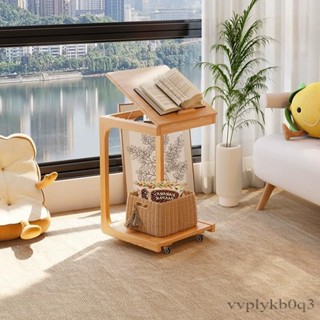 【開立發票】木屋系列傢具 沙發邊幾 可移動小茶几 帶輪茶臺床邊方幾 實木邊櫃 小戶型邊桌