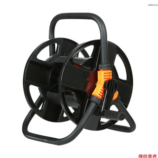 黑色 家用花園澆水洗車水管收納架 便攜繞管器可收納20米4分水管