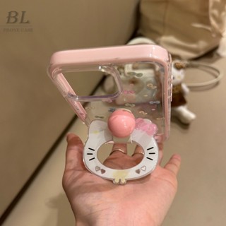 ins波點蝴蝶結貓咪支架 適用iPhone 16 15 14 13 Pro Max i15 i16 16pro 手機殼