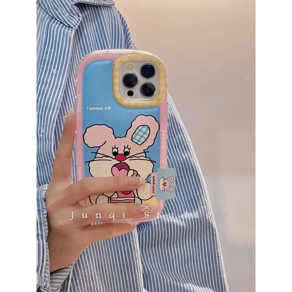 ❀思諾STO❀卡通櫻桃蛋糕小兔適用iphone15蘋果15promax手機殼14新款13全包12