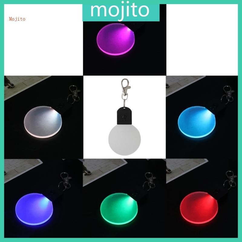 Mojito LED 燈鑰匙扣亞克力鑰匙圈便攜式家用汽車鑰匙圈鑰匙圈鑰匙圈