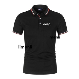 夏季新款 Jeep 男士經典 Polo Tee 高爾夫襯衫