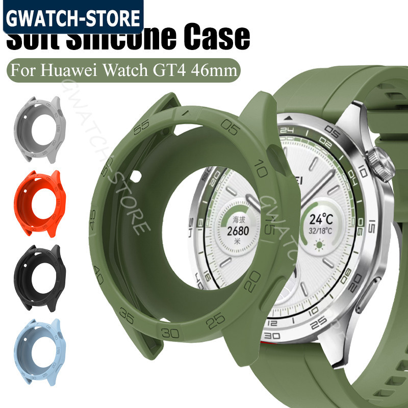糖果矽膠保護殼適用於Huawei Watch GT 4 46mm GT4 錶殼 軟矽膠時尚刻度保護殼適用華為GT4