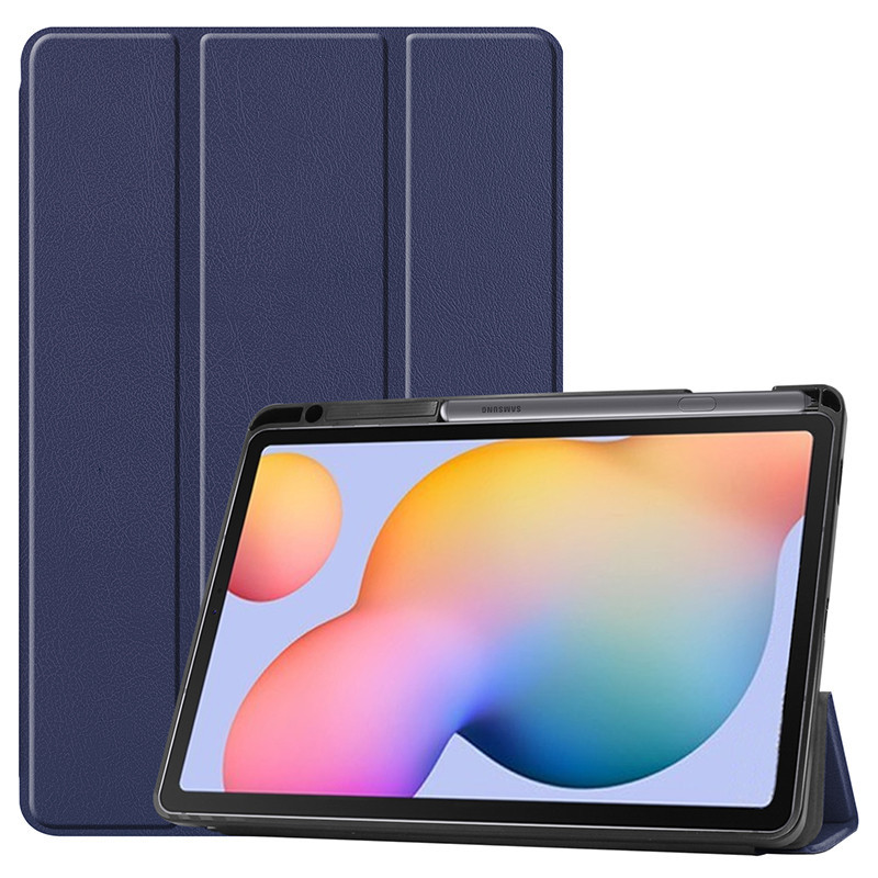 帶筆槽保護殼適用於三星Galaxy Tab S6 Lite 2024 SM-P620 P625 P619 P613平板套