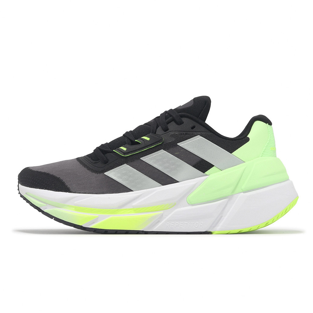 adidas 慢跑鞋 Adistar CS 2 M 男鞋 黑 綠 路跑 愛迪達 運動鞋 [ACS] ID0367