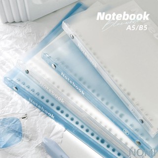 【臺灣出貨】高顏值活頁本外殼B5可拆卸不硌手筆記本子文具小清新學生a5記事本DIY手賬 筆記本 日記 記賬薄 高顏值 學