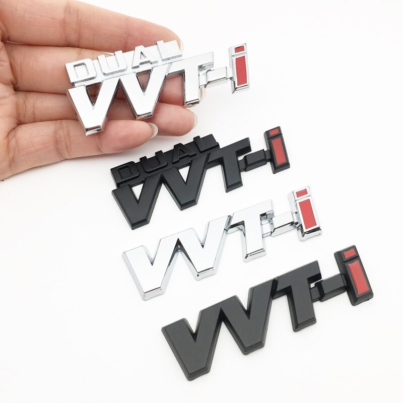 CAMRY 汽車 3D 金屬 DUAL VVT-i VVTi 標誌貼花貼紙適用於豐田凱美瑞卡羅拉車身尾標徽章側擋泥板貼紙