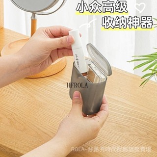 居家日用 品質百貨 不要錯過[店鋪熱銷]便攜手機數據綫收納盒多功能帶手機透明收納盒抽屜迷你整理盒居家常備
