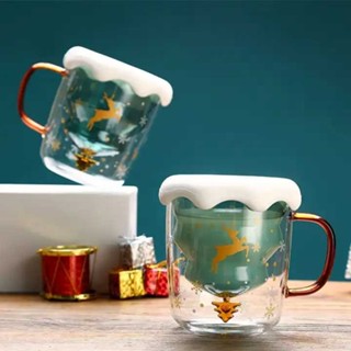 Arshen 耐熱玻璃咖啡杯雙層聖誕杯 300ml AR17