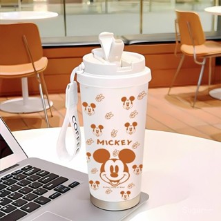 咖啡杯,Biye MICKEY, A設計保溫瓶316食品級加熱水壺帶掛繩冷水瓶冷藏瓶耐寒燒瓶 7JIE