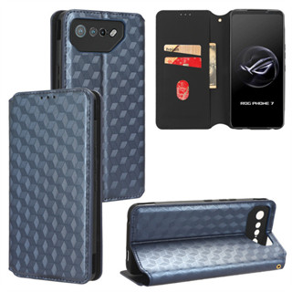 免運✅臺灣現貨✅華碩ASUS ROG Phone 7手機殼皮保護套插卡支架防摔外ROG7Pro商務素面防摔保護殼套