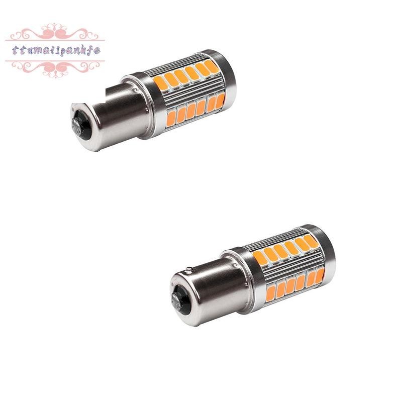 琥珀色 1156PY BAU15S PY21W Led 33SMD 汽車尾轉向剎車倒車信號燈泡 Y