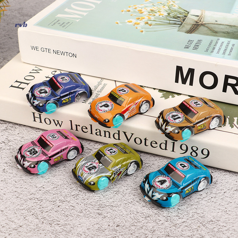華麗創新 5PCS 仿真汽車模型塑料慣性迷你數字字母回彈汽車玩具小男孩女孩新款
