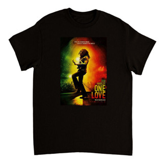 復古 Bob Marley One Love 短袖 T 恤黑色 Gg2983