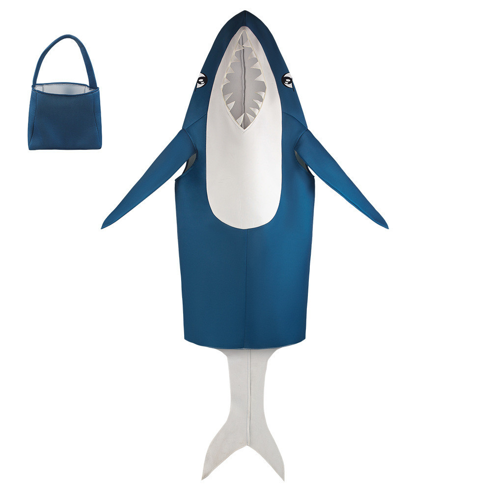 萬聖節鯊魚cos服化裝舞會狂歡派對海洋鯊魚cosplay角色扮演服裝