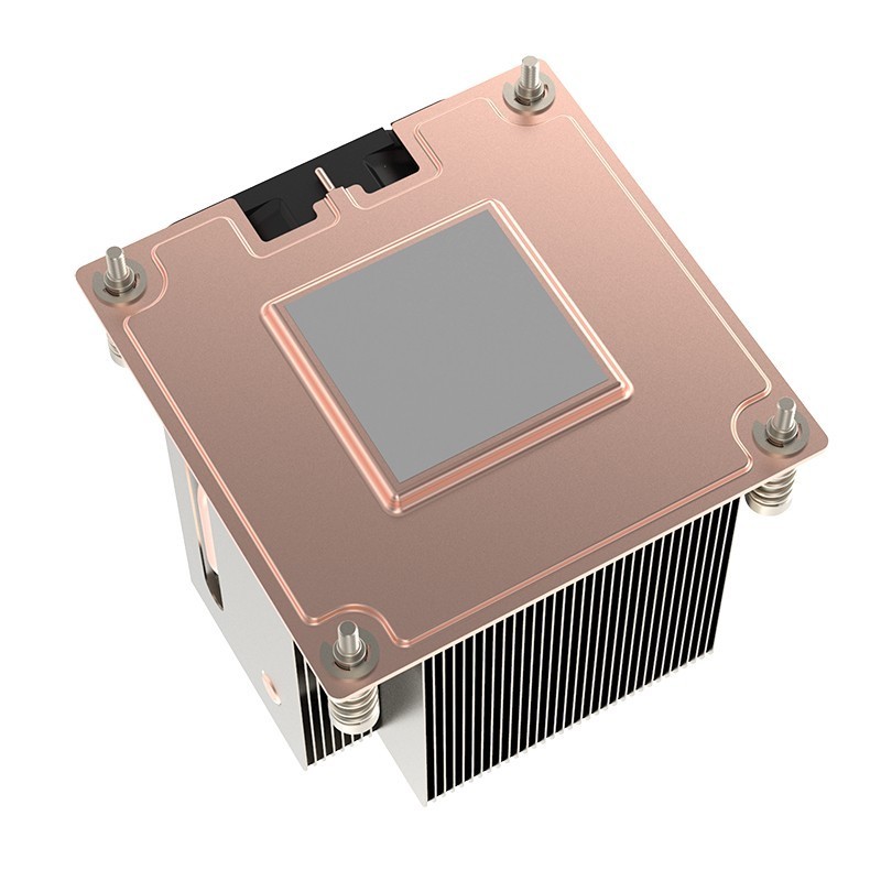 【現貨 品質保證】散熱器 Intel LGA1700平臺電腦 cpu服務器2U側吹2熱管散熱器風扇1U均熱板