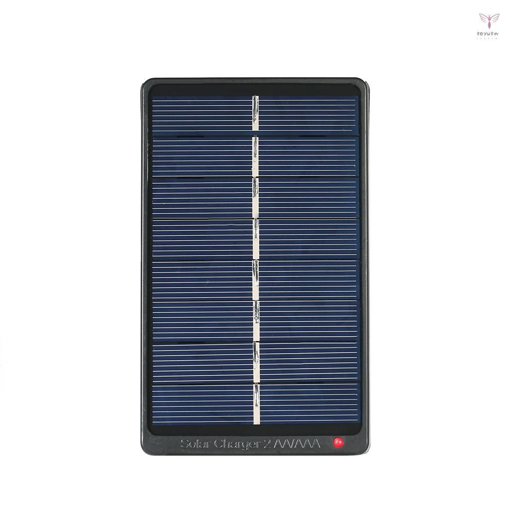 2*aa/aaa 可充電電池充電器太陽能充電器 1W 4V 太陽能電池板,用於電池充電