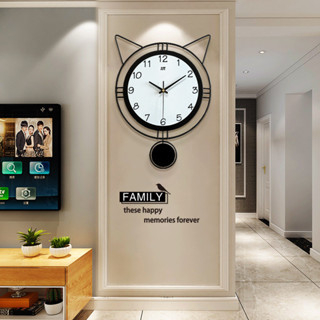 簡約鐘錶客廳創意掛鐘家居藝術裝飾靜音時鐘牆壁鐘亞馬遜代發