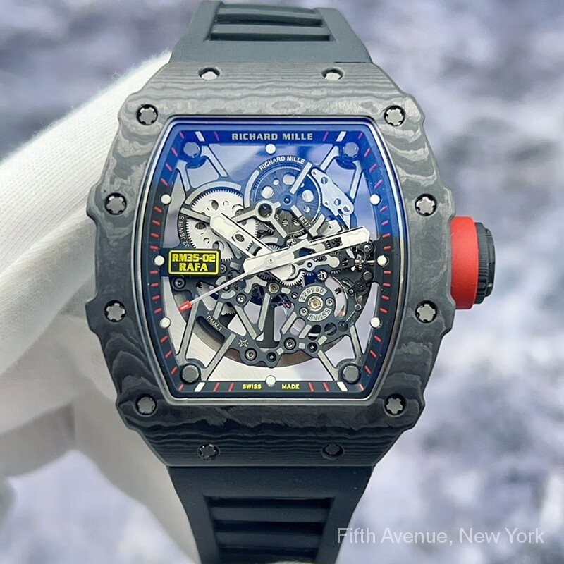 RM RM35-02 NTPT碳纖維材質 鏤空錶盤 大三針 自動機械 男士手錶