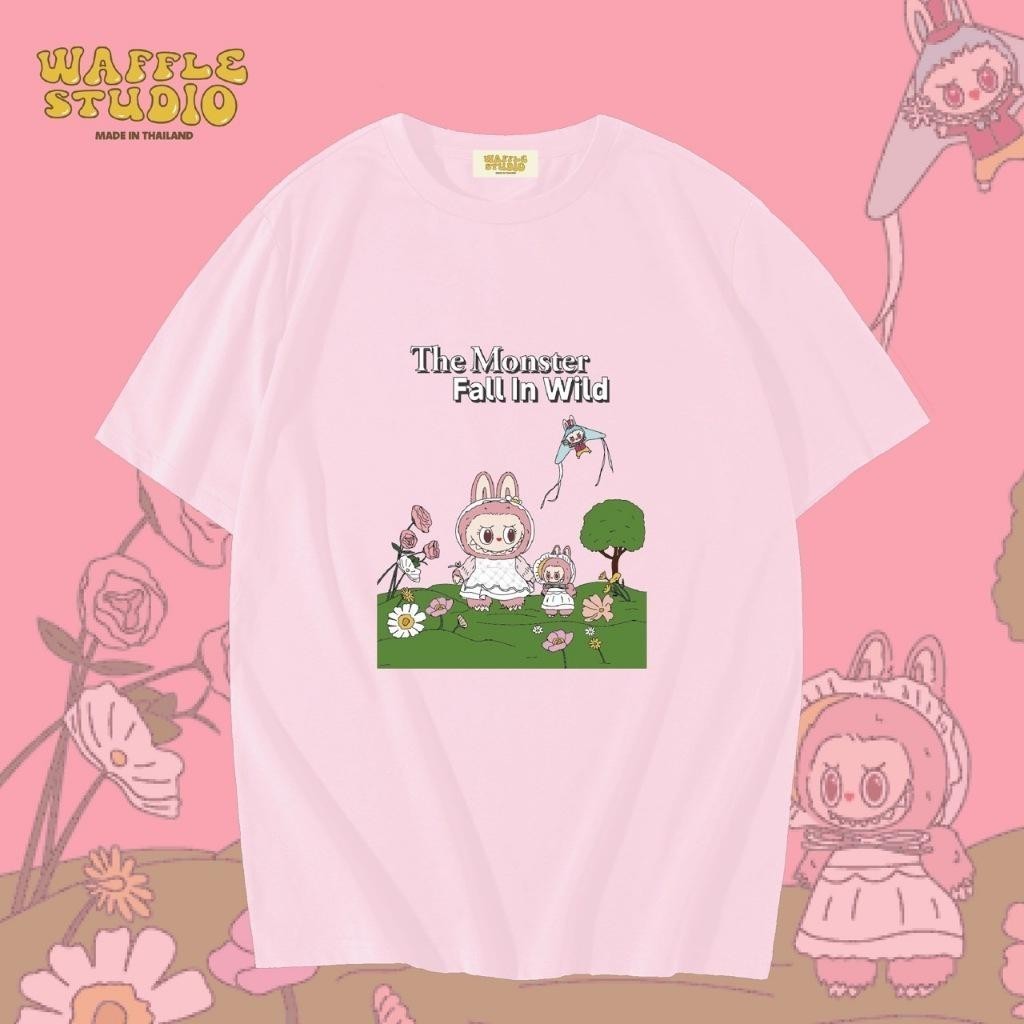 加大碼韓國 T 恤 Labubu 棉 Labubu Pop Mart T 恤