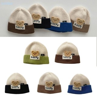 Inn 針織帽柔軟嬰兒帽 BigPompom 熊帽冬季保暖毛球帽