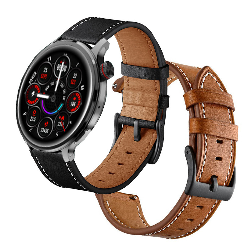 North EDGE GT6 PRO 智能手錶錶帶真皮手鍊錶帶替換帶適用於 North EDGE GT5 PRO 智能手