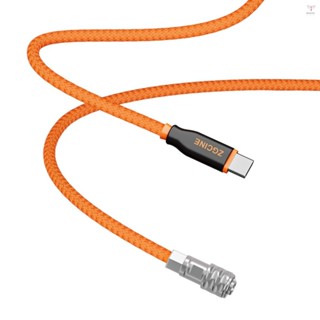 Zgcine PD-BMD USB-C 轉 2 針 BMPCC 電源線 60 厘米長,帶編織線,兼容 Blackmagi