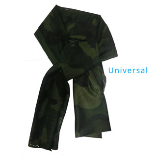 時尚軍裝圍巾輕量迷彩圍巾橄欖綠