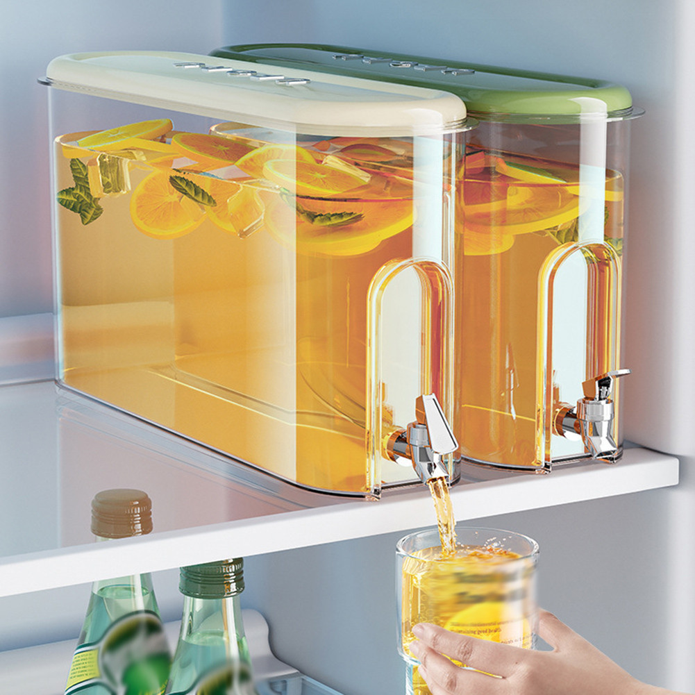 塑料冰箱水壺帶水龍頭大容量密封水壺廚房配件