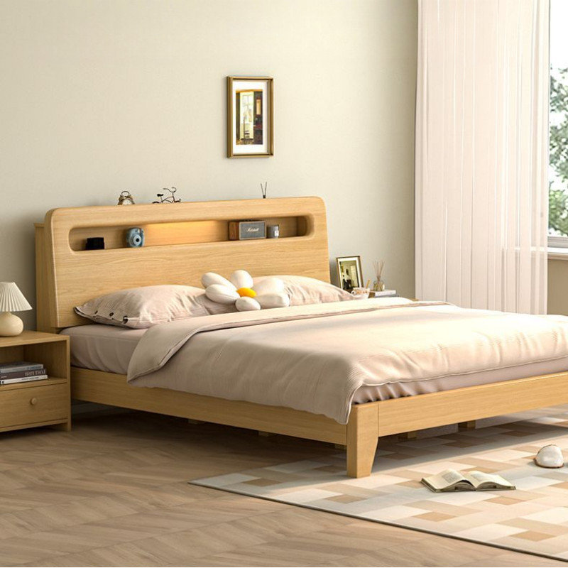 森林傢俱 實木床架 雙人床架 簡易床架 單人床架 多功能床 原木床架 床組 收納床架 木頭床 儲物床架 床底 落地床