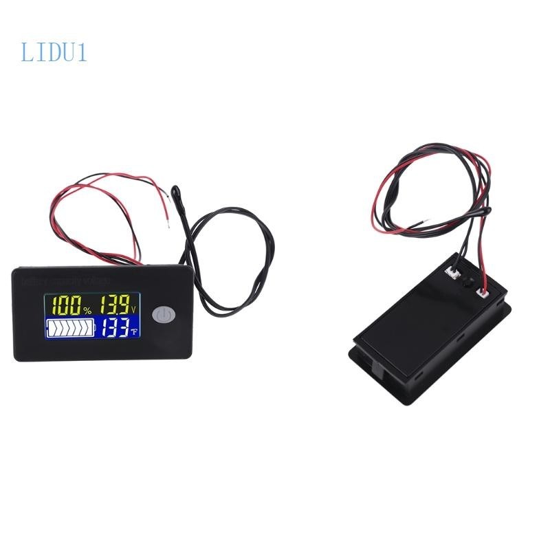 Lidu11 適用於 DC 10V 100V Li-ion Lifepo4 鉛酸容量指示器數字電壓表測試儀溫度監視器 1