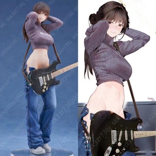 Hitomio拾六原畫 Lovely 吉他妹妹公仔模型擺件 性感美女動漫公仔 吉他女孩 二次元美少女公仔手辦桌面擺