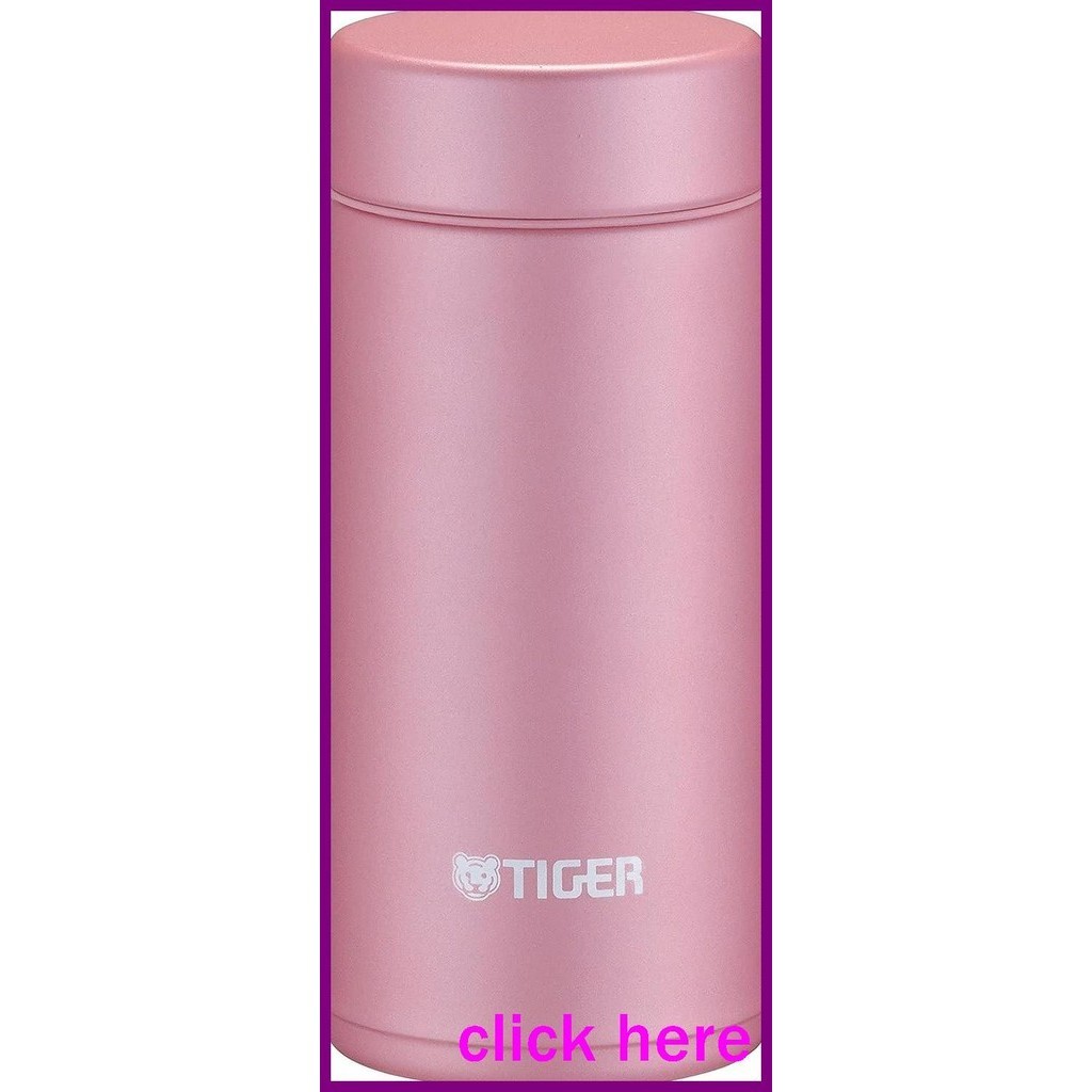 [點這裡]Tiger 水瓶 200ml 螺紋馬克杯瓶不銹鋼瓶真空保溫瓶保溫玫瑰粉色 MMP-K021PE