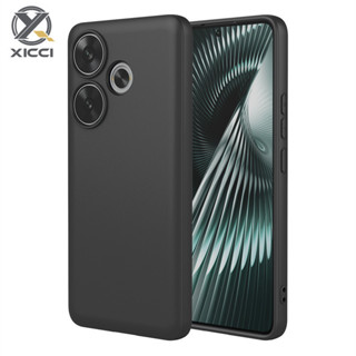 XIAOMI Xicci 液態矽膠軟手機殼內有天鵝絨適用於小米 POCO F6 5G/POCO F6Pro 5G 液態矽