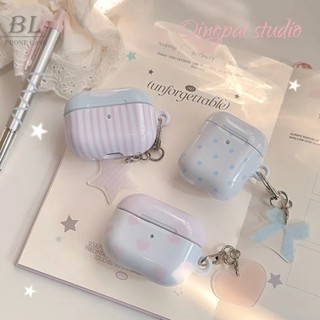 ins愛心波點菲林殼 適用於 airpods 4 Pro 2 保護套 AirPods 1/2/3/4代保護殼 蘋果耳機套