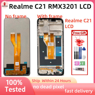 適用於 Realme C21 RMX3201 LCD 顯示屏框架觸控面板螢幕數字化儀 Realme C20 RMX306