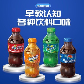 模擬瓶裝可樂汽水 變形玩具機器人 金剛戰士飲料 益智 兒童女男孩模型