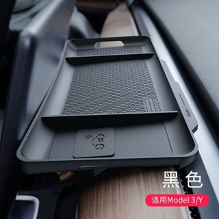 【限量15單】適用特斯拉Model3 modelY螢幕儀表臺大容量車用etc支架TPU改裝收納盒Tesla