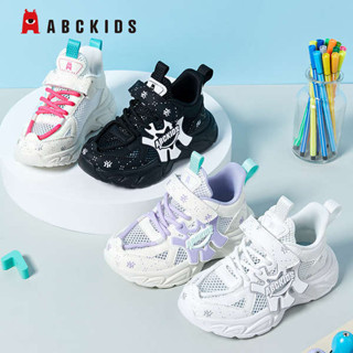 abckids童鞋 女童運動鞋2024夏季男童中大童軟底兒童跑步鞋休閒鞋