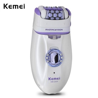 KEMEI 科美 2 合 1 脫毛器電動剃須刀除毛器脫毛器可充電 KM-2668 脫毛器女性身體面部腋下