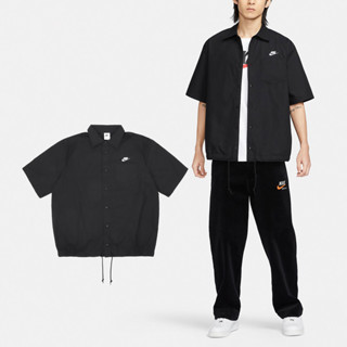 Nike 短袖 Club Oxford 男款 襯衫 寬鬆 刺繡 抽繩 牛津襯衫 [ACS] FN3903-010