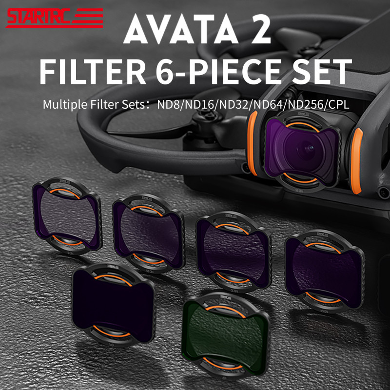 適用dji Avata2濾鏡ND套裝濾鏡配件通過機組雲台相機鏡頭配件
