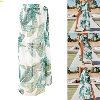 Fol 泳裝罩衫連衣裙沙灘比基尼裹身透明裙透明網眼沙灘裹身