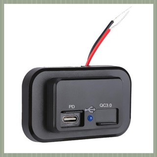 (W D Y Q)QC3.0 USB 車載充電器插座 12V/24V 3.1A 4.8A USB 充電插座電源適配器適用