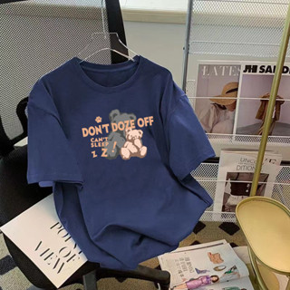 衣時尚 大碼上衣 印花T卹 S-3XL 字母上衣 學院風 新款卡通印花寬鬆半袖體卹上衣-721.